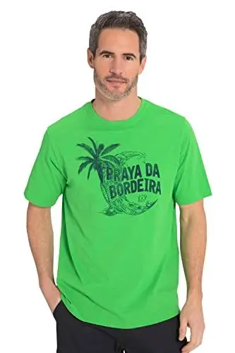 Produktbild: JP 1880 Herren T-shirt mit Druck T Shirt, Apfelgrün, 3XL EU