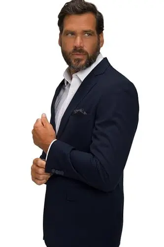 Produktbild: JP 1880 Herren große Größen Übergrößen Menswear L-8XL Anzug KELTO, 2-TLG, FLEXNAMIC®, Business, bis Gr. 72/36 dunkel Marine 66 806497730-66