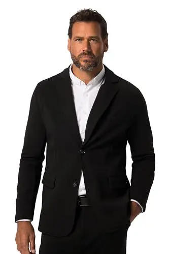 Produktbild: JP1880 Herren Jerseysakko, New York, FLEXNAMIC, Business, Baukasten, bis 8 XL Sportjacken, schwarz, 8X-Large