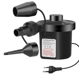 Produktbild: Jsdoin Elektrische Luftpumpe,Luftpumpe luftmatratze, 2 in 1 Inflate und Deflate Elektrische Pump mit 3 Luftdüse für aufblasbare Matratze,Boot,Luftmatratze Pool,Schwimmring