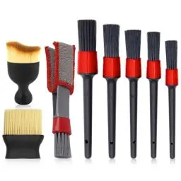 Produktbild: JSUOEO 8 Stück Auto Reinigungspinsel Detailing Pinsel Set Detailingbürste Ultrasoft Detail Reinigungsbürsten Innenreinigung Weiche Bürste für Autopflege und Staubwischen