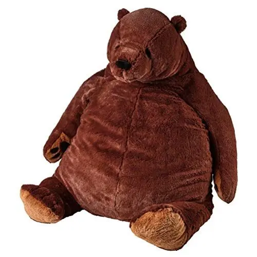 Produktbild: JTLB Riesiger Teddybär, Großes Plüsch-Spielzeug, Brauner Plüsch-Teddybär, Stofftierpuppe, Djungelskog, Weiches Kuschelkissen (#1)
