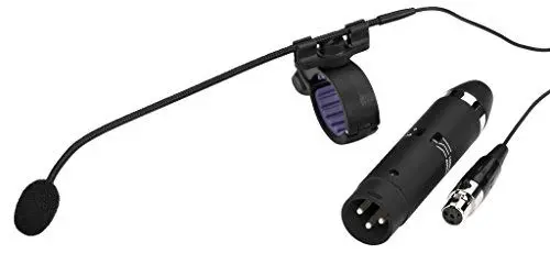 Produktbild: JTS CX-500F Miniatur Elektret-Instrumentenmikrofon, Mikro für Abnahme von Flöten, Instrumenten-Verstärker mit klebefreiem Befestigungs-System und Aufbewahrungs-Box, in Schwarz