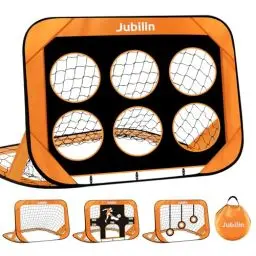 Produktbild: Jubilin Fussballtor Sets, Pop Up Fußballtor Kinder, 4 Modi Fussballtore Für Garten Kinder Erwachsene, Faltbar Fussball Tor mit Tragetasche für Garten, Park, Strand