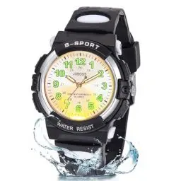 Produktbild: Juboos Neue 7-Farbige Kinderuhren, Kinderuhr Jungen Mädchen Analog Quartz Uhr mit Armbanduhr Kautschuk Wasserdicht Outdoor Sports Uhren