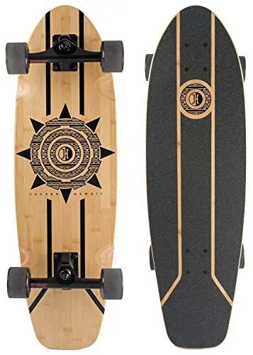 Produktbild: JUCKER HAWAII Skatesurfer Honu // Surfskate Bambus Board // Bestes Surf-Training // Superbewegliche Surfskate Achse