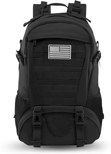Produktbild: Jueachy Militär Rucksack Herren 30L Wasserdicht Molle Tactical Backpack Military Rucksack Große Kapazität Taktischer Rucksack Outdoor Wanderrucksack Trekkingrucksack für Assault Wandern Reisen Camping