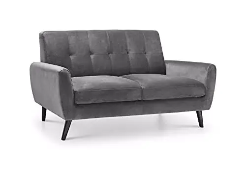 Produktbild: Julian Bowen Monza 2-Sitzer-Sofa, Dunkelgrau