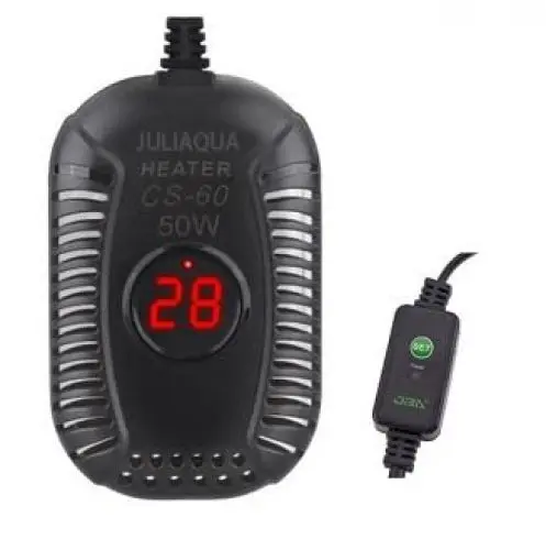 Produktbild: JULIAQUA Aquarium Heizung, Außenheizer für Süßwasser Aquarien, Thermostatisches Heizelement für Aquarien 20L - 50L, 25W/50W/100W/150W(50W), Fisch und Schildkröte