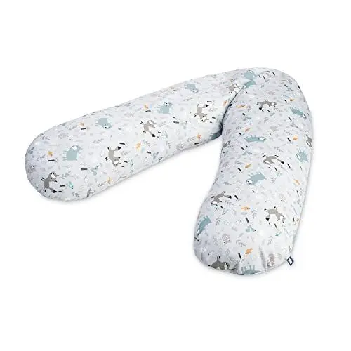 Produktbild: Julius Zöllner Jersey Stillkissen ca. 190 cm | Füllung 42 Liter EPS-Mikroperlen | Made in Germany | Bezug aus 100% Baumwoll-Jersey | OEKO-TEX® STANDARD 100 | Smart Friends