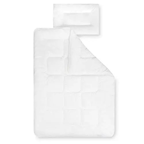 Produktbild: Julius Zöllner Kindersteppbett-Set Basic, Decke mit Kissen, Standard 100 by OEKO-TEX, Größe 100x135 + 40x60 cm, Weiß