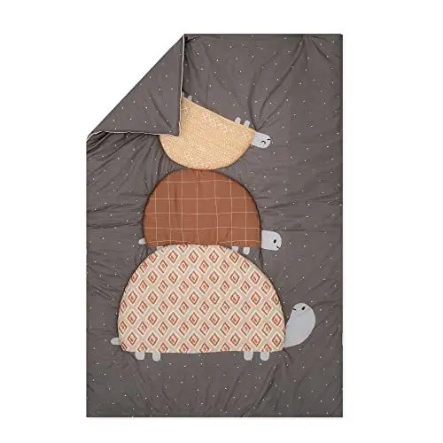 Produktbild: Julius Zöllner Krabbeldecke Organic | Gr. 95x135 cm | Made in Germany | 100% Bio-Baumwolle | OEKO-TEX® STANDARD 100 | Turtles