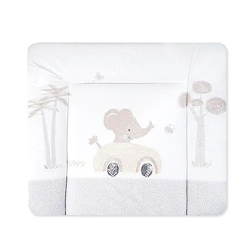 Produktbild: Julius Zöllner® Wickelauflage Softy 75x75 cm - weiche Wickelunterlage - Baby Wickeltischauflage - Folie, wasserdicht & abwischbar - Made in Germany - OEKO-TEX Standard 100 - Safaritour