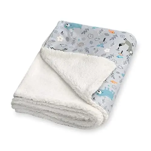 Produktbild: Julius Zöllner Winterdecke aus Baumwoll-Jersey und kuscheligem Teddy-Stoff | Gr. 70x100 cm | Made in Germany | OEKO-TEX® STANDARD 100 | Smart Friends