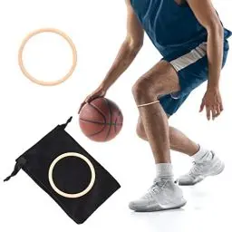Produktbild: Julyue Patella-Sehnen-Stützgurt, Weicher Silikon-Patellaring-Kniestabilisator Zur Schmerzlinderung, Elastische Basketball-Stabilisierungsorthese, Patella-Kniegurt für Training, Laufen,(2 Stück Beige)