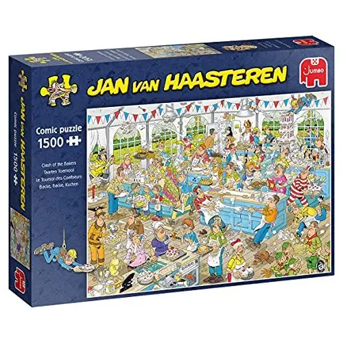 Produktbild: Jan van Haasteren, Kampf Der Bäcker, Puzzle 1500 Teile Erwachsene