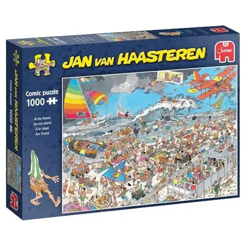 Produktbild: Jumbo Spiele 1119801830 Jan Van Haasteren at The Beach 1000 Teile Puzzle