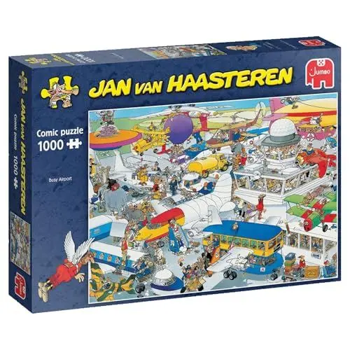 Produktbild: Jumbo Spiele 1119801831 Jan Van Haasteren Busy Airport 1000 Teile Puzzle