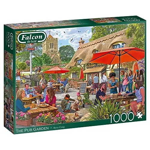 Produktbild: Jumbo Spiele Falcon The Pub Garden 1000 Teile - Puzzle für Erwachsene