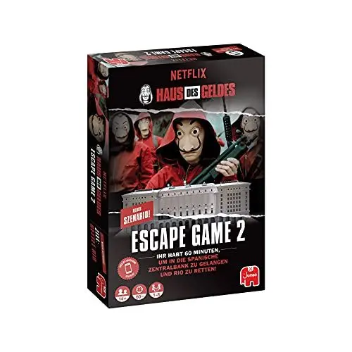 Produktbild: Jumbo Spiele Haus des Geldes Escape Game 2 - Das Escape Room Spiel für 1-8 Spieler ab 14 Jahren