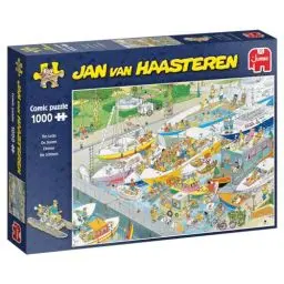 Produktbild: Jumbo Spiele Jan van Haasteren Die Schleuse - Puzzle 1000 Teile, 680 x x 490