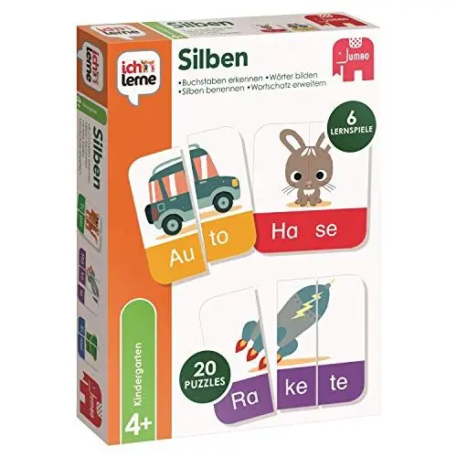 Produktbild: Jumbo Spiele - Ich lerne Silben - Lernspiel für Kinder - Ab 4 Jahren - Art. Nr. 19551