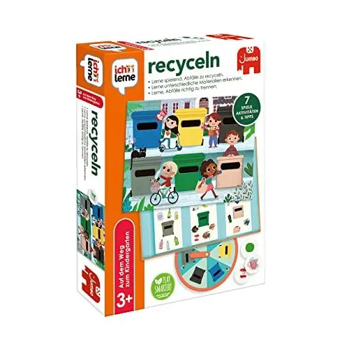 Produktbild: Jumbo Spiele ich lerne recyceln – Lernspiel ab 3 Jahren für den Umgang mit Recycling - Kinderspiel für Vorschule Kindergarten