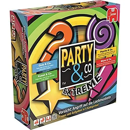 Produktbild: Jumbo - Party & Co. Extreme 3.0 Multi-Trial-Brettspiel, von 3 bis 20 Spielern, ab 14 Jahren, Spiel auf Deutsch