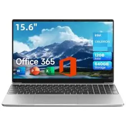 Produktbild: jumper Laptop 15.6 Inch FHD Display, 12GB RAM 640GB ROM, Office 365, Processor 5205U Notebook, Battery 38Wh, Two Stereo Speakers, Type-C USB 3.0, Digital Keyboard