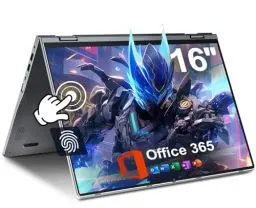 Produktbild: jumper Laptop, 16'' IPS FHD Touchscreen Laptop, 640GB Storage, 16GB DDR4, 1 Jahr Office 365, QWERTZ Tastatur mit Hintergrundbeleuchtung, Fingerabdruckleser, WiFi 6, 1920x1200, 7000mAh Akku