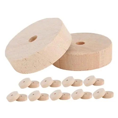 Produktbild: JUMPLAWN 20stücke Räder Bastelset Unfertige Räder Mit Löchern Für Diy Modellautos Bastelprojekte Ersatz Spielzeugräder