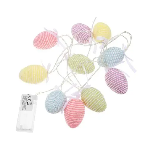 Produktbild: JUMPLAWN Lichterkette Mit Ostereiern Batteriebetrieben Bunte Led-lichter Für Frühlings Und Osterdekoration Für Innen Und Außendekorationen
