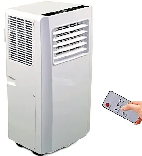 Produktbild: JUNG AIR TK05 mobile Klimaanlage mit Fernbedienung, 3,2 KW, 11000BTU, 60dB, 24h-Timer, Entfeuchtungsfunktion, Klimagerät Mobil mit Abluftschlauch, Energieklasse A, 100m³ Raum Kühlung