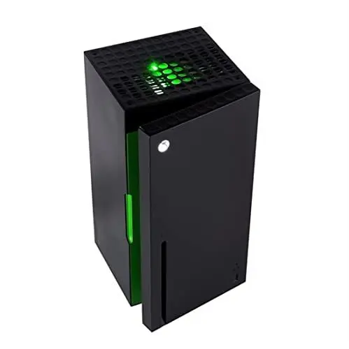 Produktbild: UKONIC JUNG XBOX Series X Mini Kühlschrank leise - 10 Liter Fassung / 12 Dosen für Zimmer & Auto geeignet, Mini Fridge X Box, Minikühlschrank lautlos, Kühlschrank klein