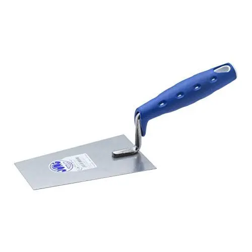 Produktbild: Jung Henkelmann Berner Putzkelle (Glättekelle, konischer Schliff, Edelstahl, Länge 140 mm, Kelle mit Softgriff) 20614001