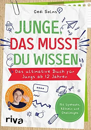 Produktbild: Junge, das musst du wissen: Das ultimative Buch für Jungs ab 12 Jahren – Mit Life Hacks, Rätseln und Challenges