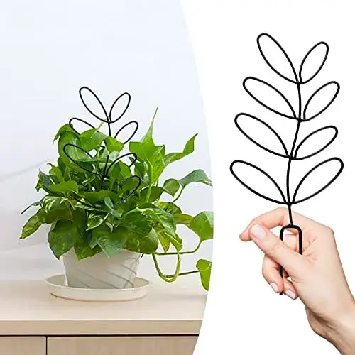 Produktbild: JUOPZKENN 2 Packungen Gartenspalier für Kletterpflanzen, Eisentopfspalier, Blattbeschichteter Draht, Zimmerpflanzen-Hauspflanzen-Werkzeug, Einweihungsparty, Geschenkideen für Pflanzenliebhaber(2Stk)