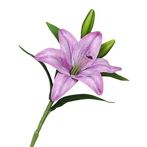 Produktbild: JUOPZKENN Künstliche Blumen, Künstliche Lilien, Lange Stiele, Künstliche Sterngazer-Lilien, Volle Blüte, Künstliche Tigerlilien, Blumensträuße für Zuhause, Hotel, Blumenarrangement,(#5)