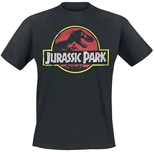 Produktbild: Jurassic Park Herren Classic Logo T-Shirt, Schwarz, XL