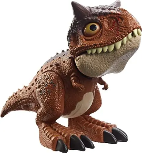 Produktbild: Jurassic World HBY85 - Beißangriff Carnotaurus Toro-Dinosaurier-Actionfigur, Dinosaurier Spielzeug ab 4 Jahren