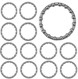 Produktbild: Jushion 12 Stück Fahrrad kugellager, Fahrrad Kugellager Steuersatz, Kugelring Vorderrad Käfigkugellager 40mm, Fahrrad Tretlager Schwenkkugel Bearings kugellager Fahrrad BMX Bike Accessories