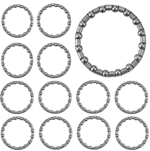 Produktbild: Jushion 12 Stück Fahrrad kugellager, Fahrrad Kugellager Steuersatz, Kugelring Vorderrad Käfigkugellager 40mm, Fahrrad Tretlager Schwenkkugel Bearings kugellager Fahrrad BMX Bike Accessories