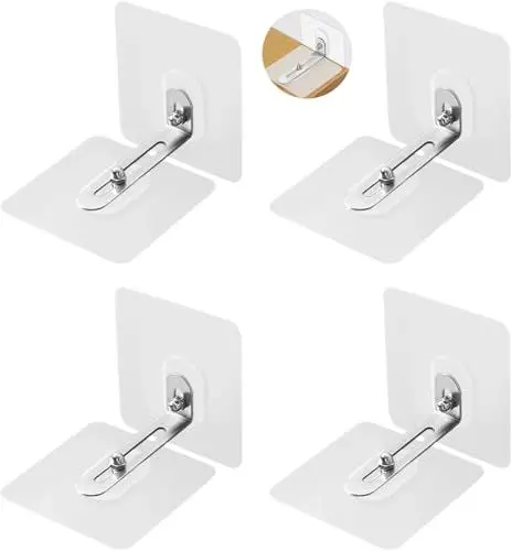 Produktbild: Jushion 4 Pack Möbel-Wandanker, Möbel Kippsicherung Set, Kippschutz Möbel Wandanker, Anti Kipp Möbelgurte Wandbefestigung für Schrank Regal Kommode Belastbarkeit Haustiere Babysicherheit