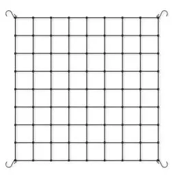 Produktbild: Jushion Scrog Netz 80 * 80cm, Pflanzennetz Grow Netz,Wachsen Zelt Netz,Ranknetz für Kletterpflanzen,Elastisches Spalier Netz mit 4 Haken,Mesh Zelt Pflanze Unterstützung Netz für Gemüse Früchte Blumenn
