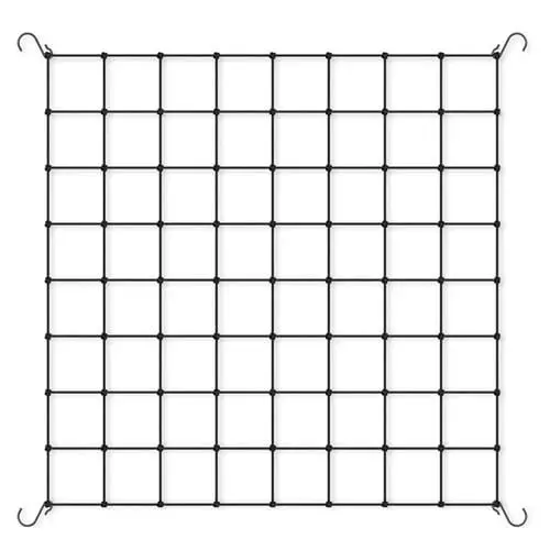 Produktbild: Jushion Scrog Netz 80 * 80cm, Pflanzennetz Grow Netz,Wachsen Zelt Netz,Ranknetz für Kletterpflanzen,Elastisches Spalier Netz mit 4 Haken,Mesh Zelt Pflanze Unterstützung Netz für Gemüse Früchte Blumenn