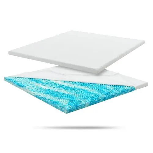 Produktbild: Juskys Topper 180x200 cm aus Memoryschaum, 7-Zonen orthopädisch & atmungsaktiv, 7cm Höhe, H2 - H3, Bezug waschbar Matratzentopper Matratzenauflage