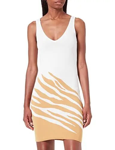 Produktbild: Just Cavalli Damen Kleid, 102j F White Jacquard, XXS