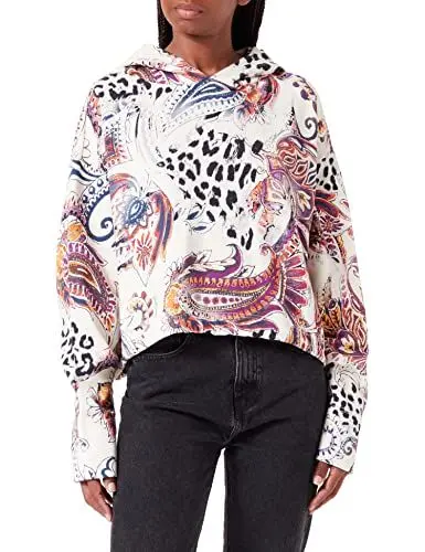 Produktbild: Just Cavalli Damen Sweatshirt, 102s White Smoke, XS