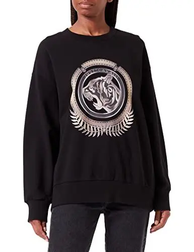 Produktbild: Just Cavalli Damen Sweatshirt, 900 Black, XL