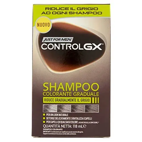 Produktbild: Just For Men - Control GX - Farb-Shampoo reduziert allmählich graues Haar für einen natürlichen Look, 118 ml